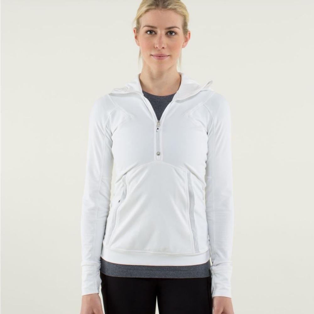 Lululemon white winter sprinter hoodie size 2